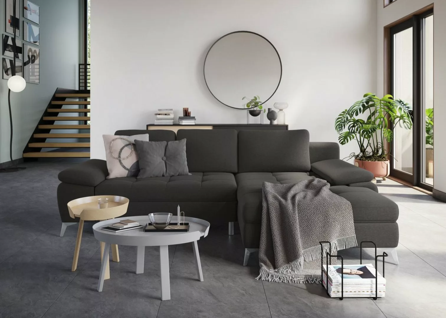 sit&more Ecksofa Latigo L-Form, mit Recamiere, wahlweise mit Bettfunktion u günstig online kaufen