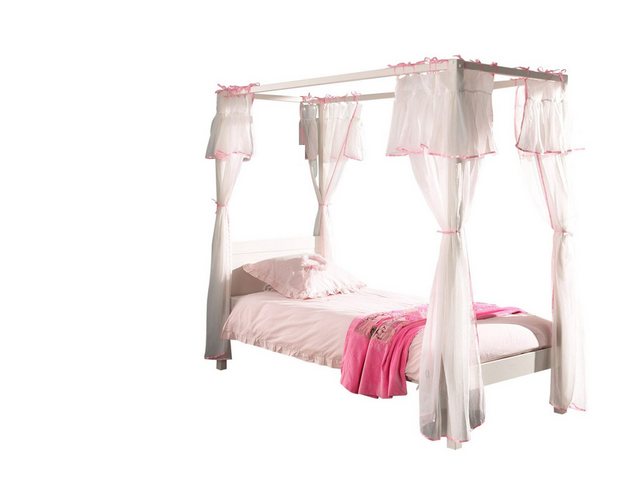 58 aufm Kessel Bettgestell Himmelbett Katerinka 208x98x191 Einzelbett Massi günstig online kaufen