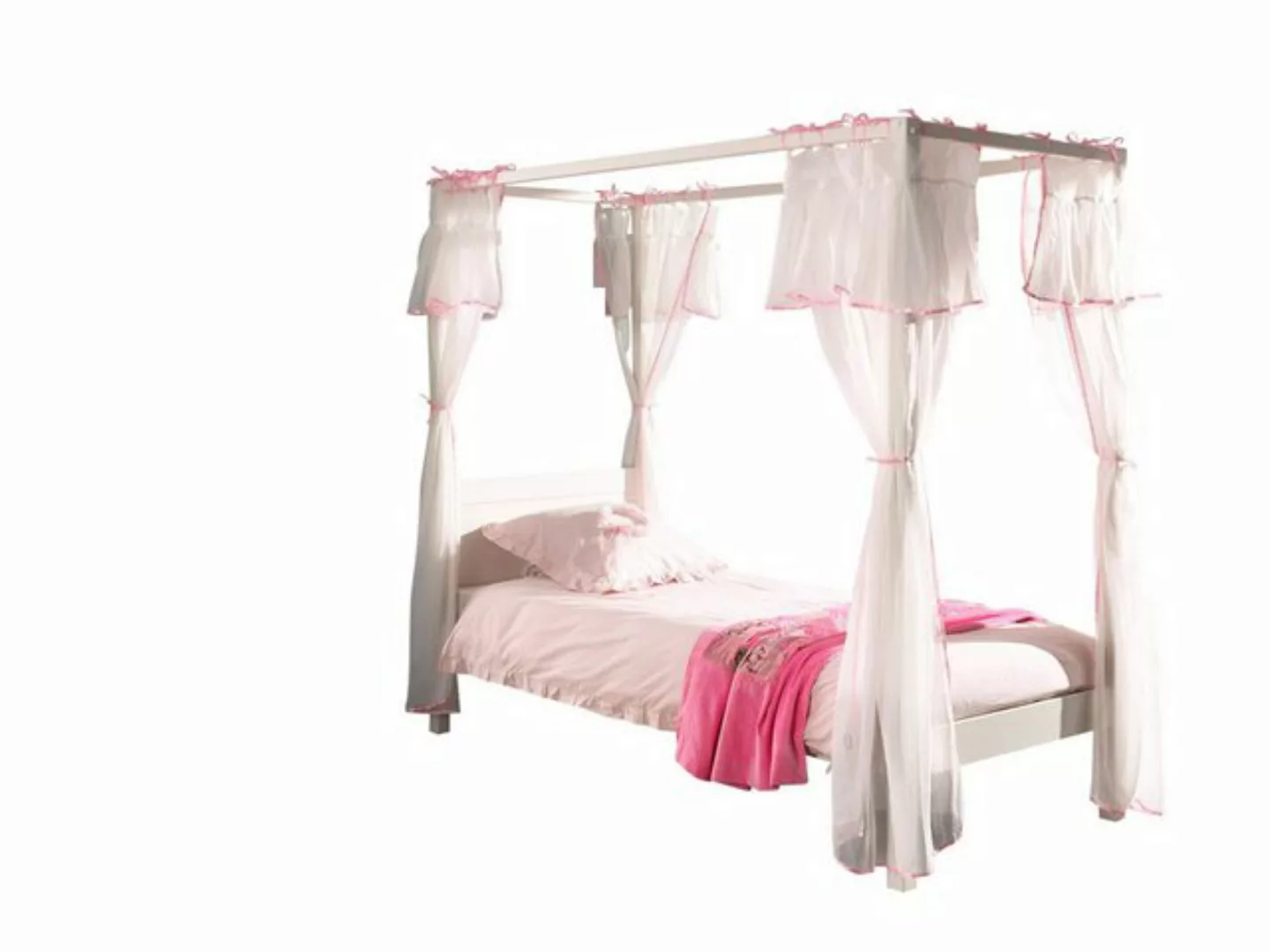 58 aufm Kessel Bettgestell Himmelbett Katerinka 208x98x191 Einzelbett Massi günstig online kaufen