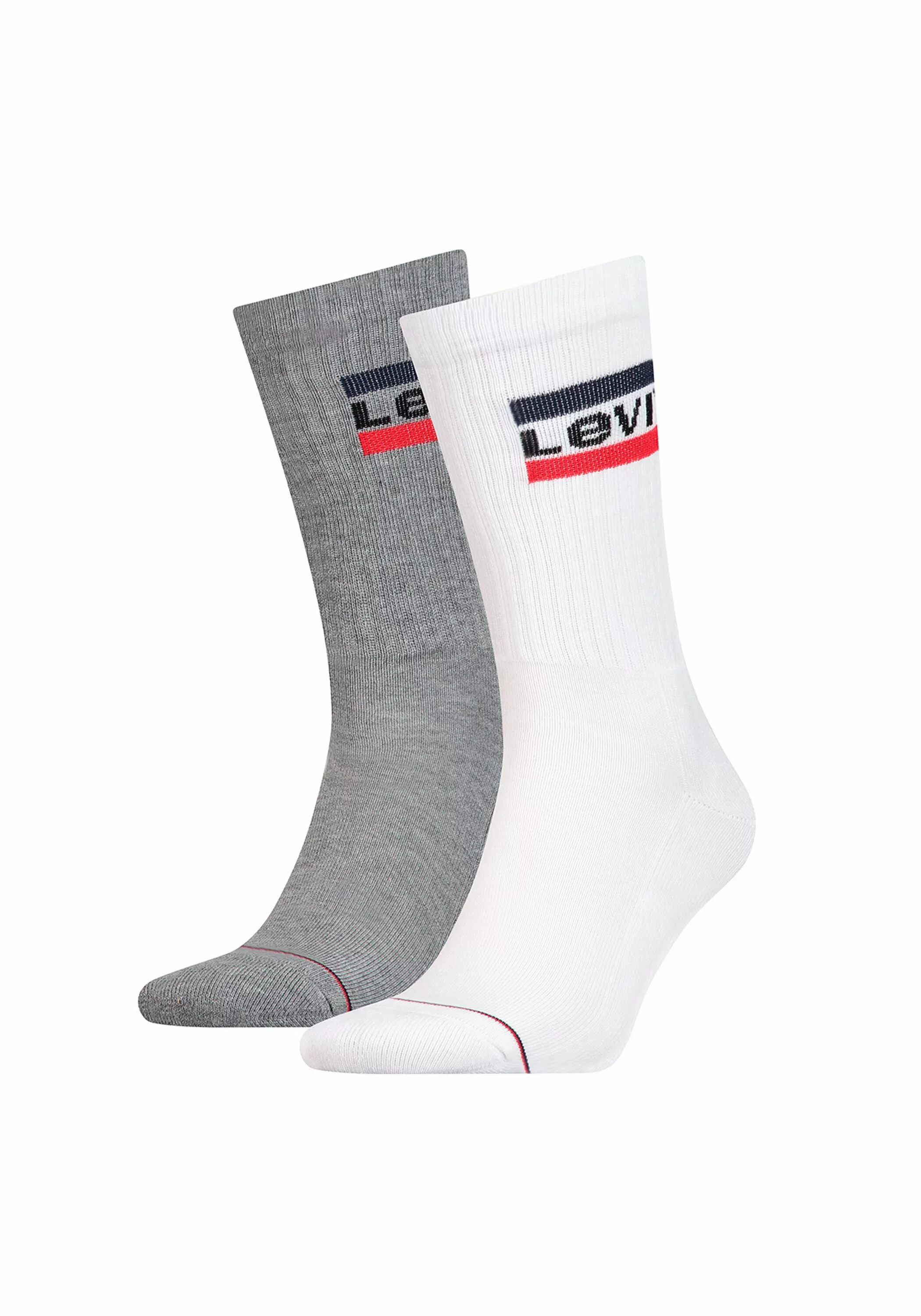 Levis Unisex Sportsocken Regular Cut Sportswear Logo 2er Pack günstig online kaufen