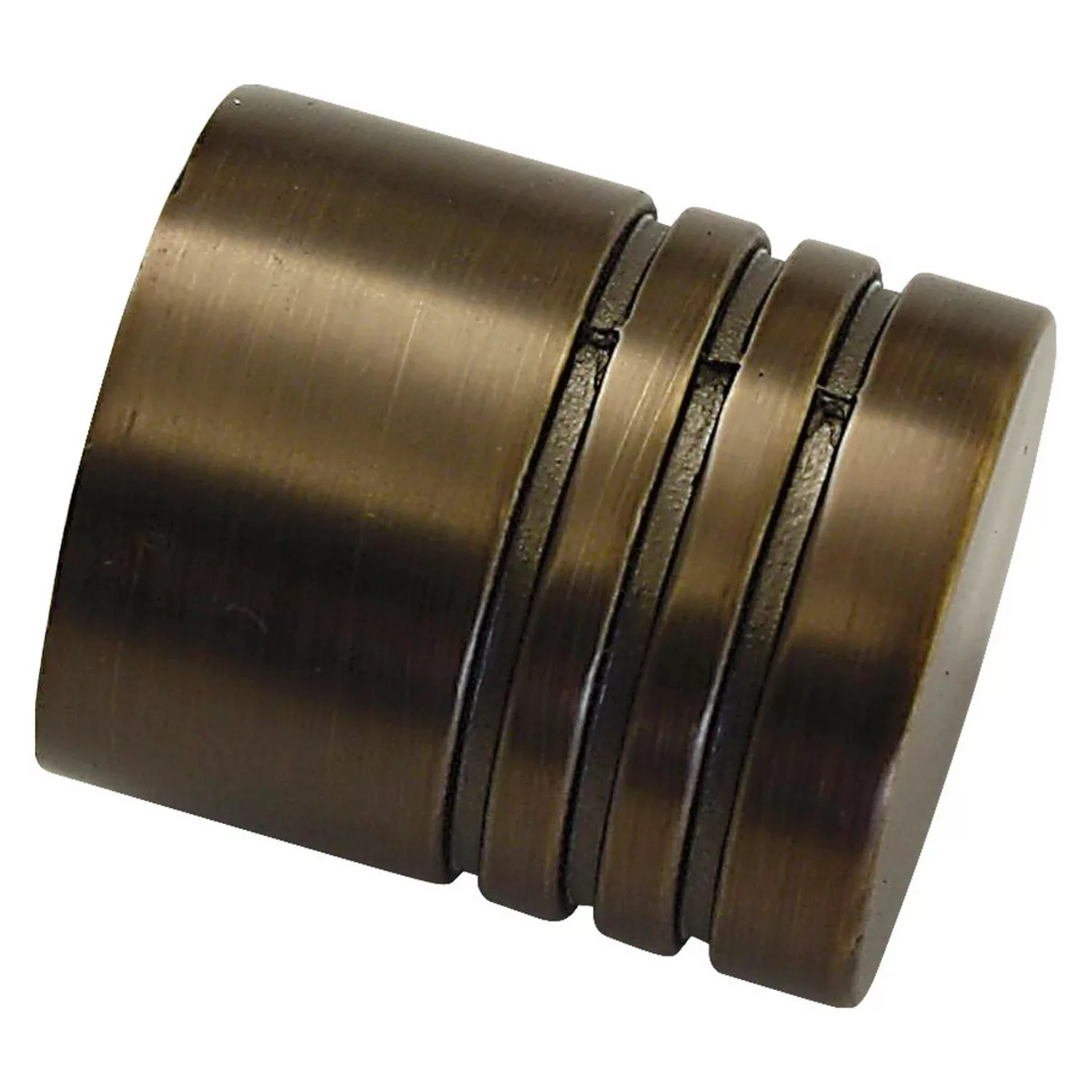 Gardinia Endstück Chicago Zylinder für Ø 20 mm Bronze 2-er Pack günstig online kaufen