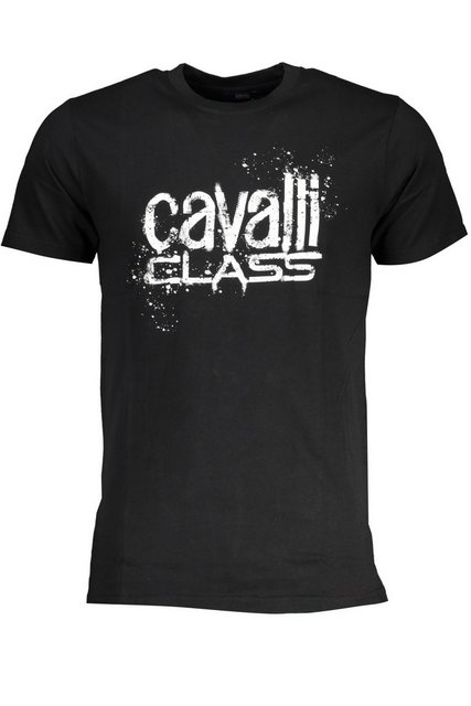 Cavalli Class T-Shirt Stylisches schwarzes Herren Kurzarm-T-Shirt mit günstig online kaufen