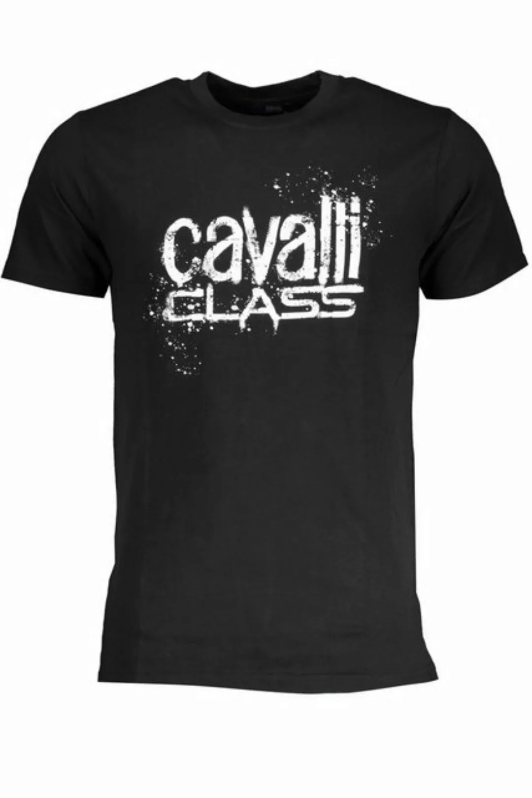 Cavalli Class T-Shirt Stylisches schwarzes Herren Kurzarm-T-Shirt mit günstig online kaufen