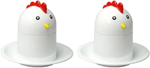 GSD HAUSHALTSGERÄTE Eierköpfer, (Set, 2 tlg.), Kunststoff, Chicken-Design günstig online kaufen