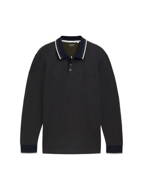 TOM TAILOR Langarm-Poloshirt Langarm Poloshirt mit Stickerei günstig online kaufen