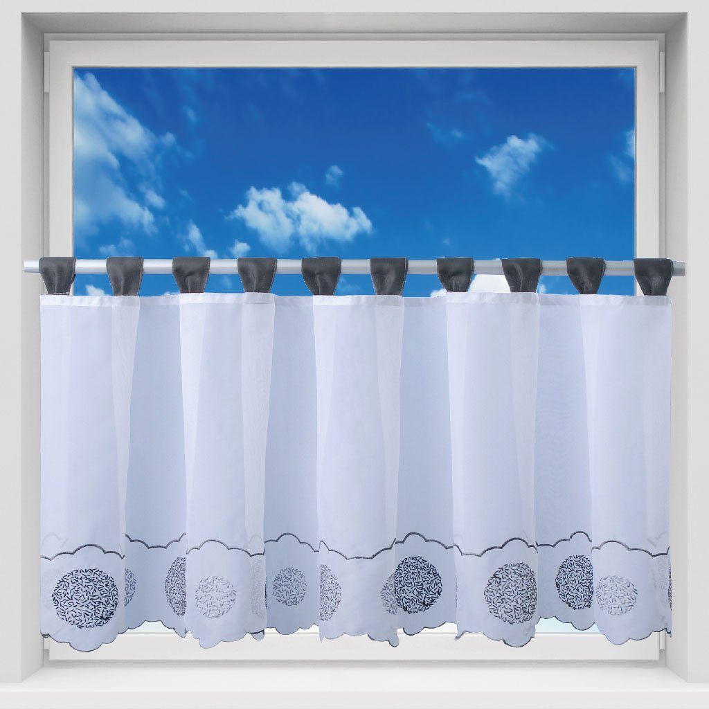 Arsvita Vorhang, Schlaufen, transparent, Voile, Bistrogardine günstig online kaufen