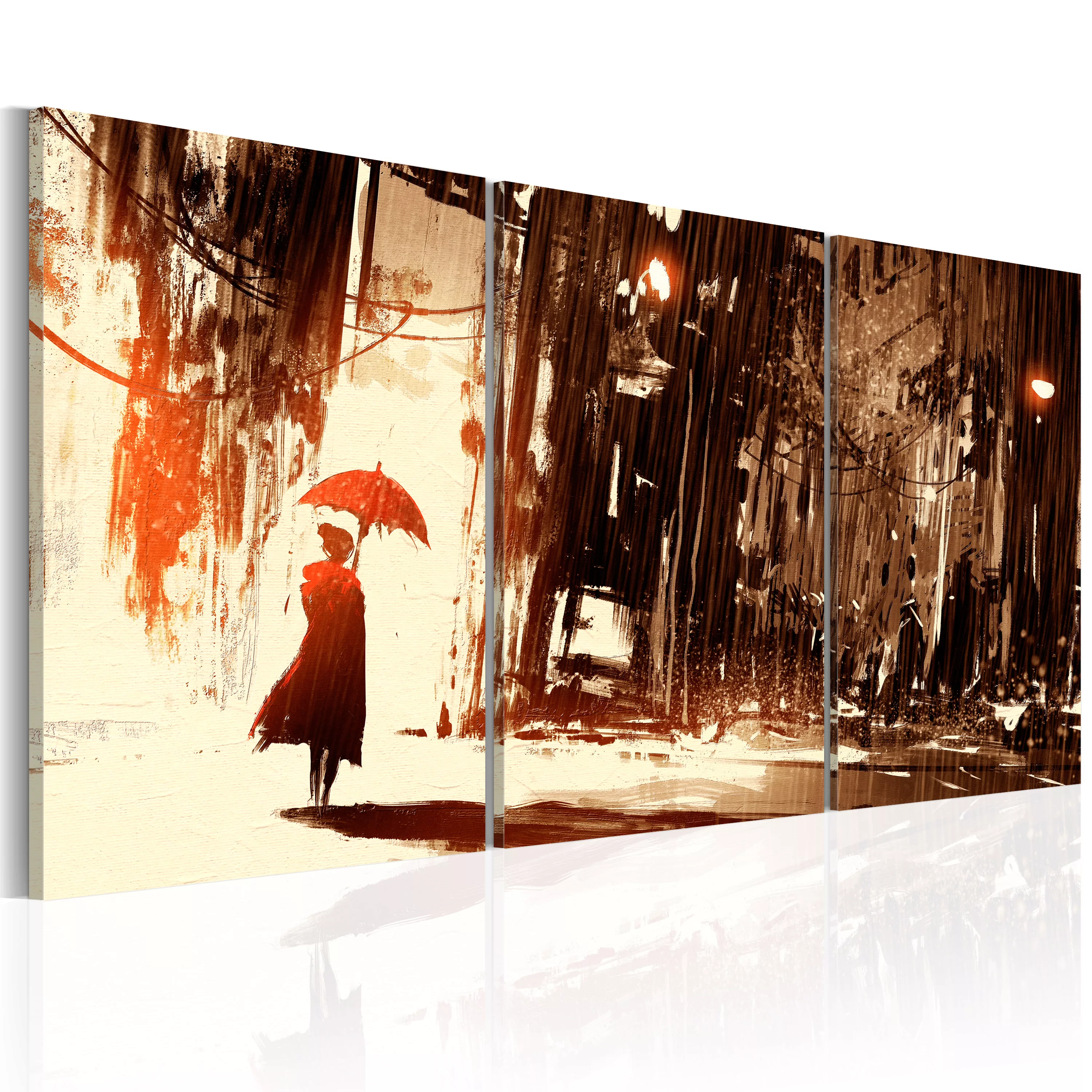 Wandbild - City In The Rain günstig online kaufen