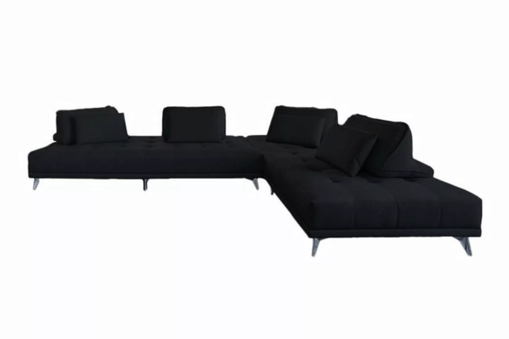 KAWOLA Ecksofa WIOLO, Couch Stoff oder Velvet, mit oder ohne Hocker, versch günstig online kaufen