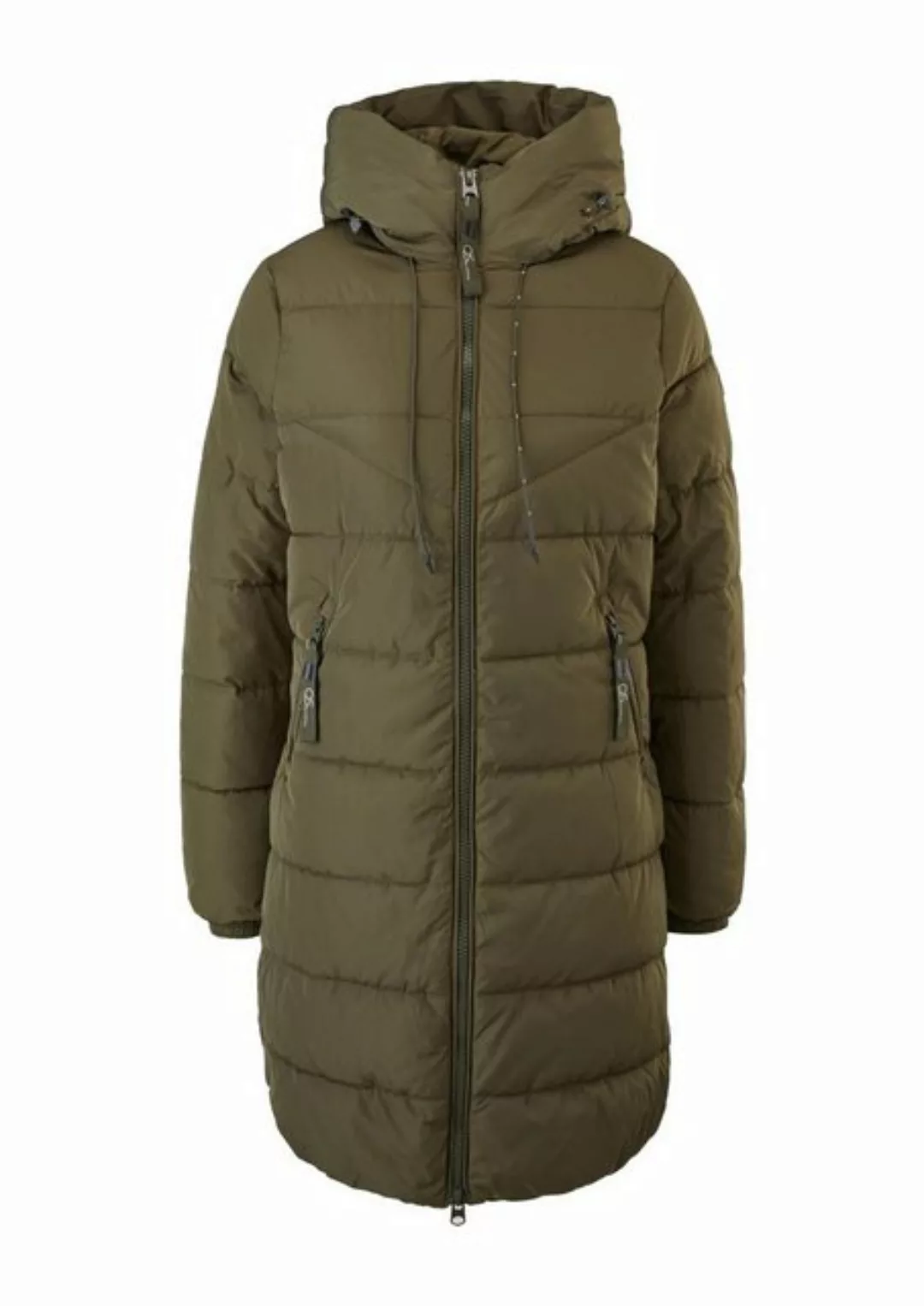 QS Steppjacke Parka (1, 1-St) mit Kapuze, Reißverschluss, gesteppt günstig online kaufen