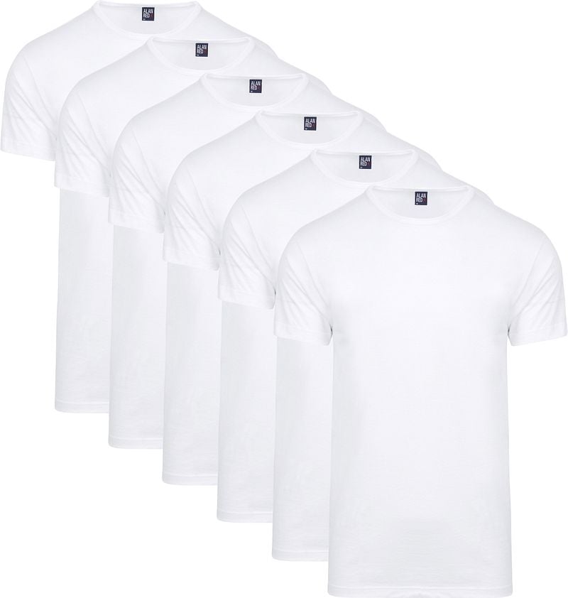 Alan Red Derby T-Shirts Angebot 6 Stück  - Größe XXL günstig online kaufen