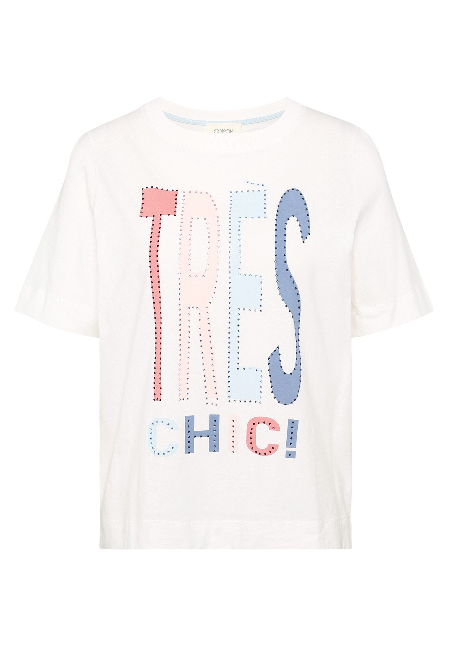 Cartoon Kurzarmshirt Cartoon Damen Printshirt mit günstig online kaufen