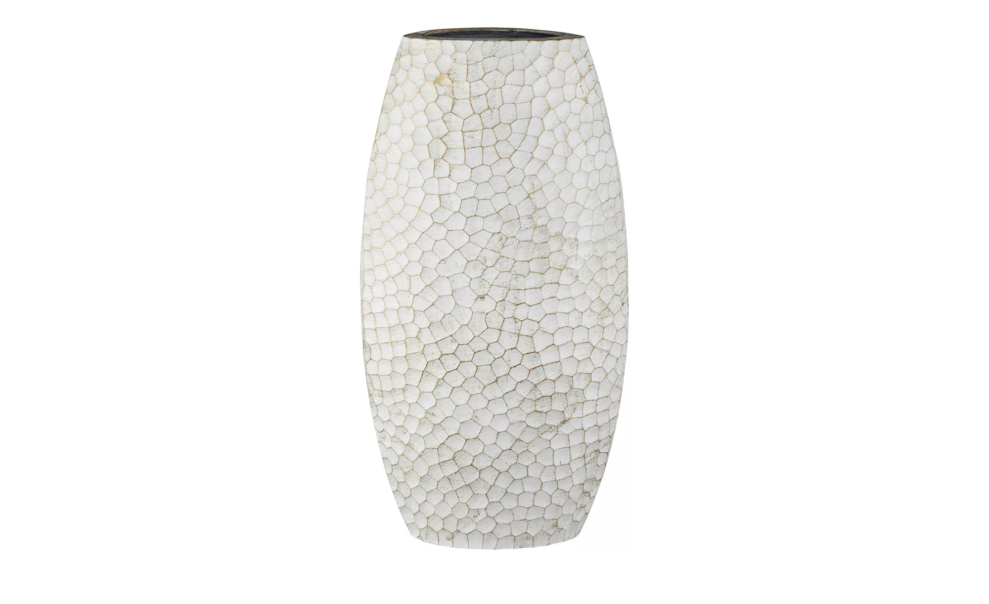 Vase ¦ weiß ¦ Metall ¦ Maße (cm): B: 45 H: 24 T: 10 Accessoires > Vasen - H günstig online kaufen