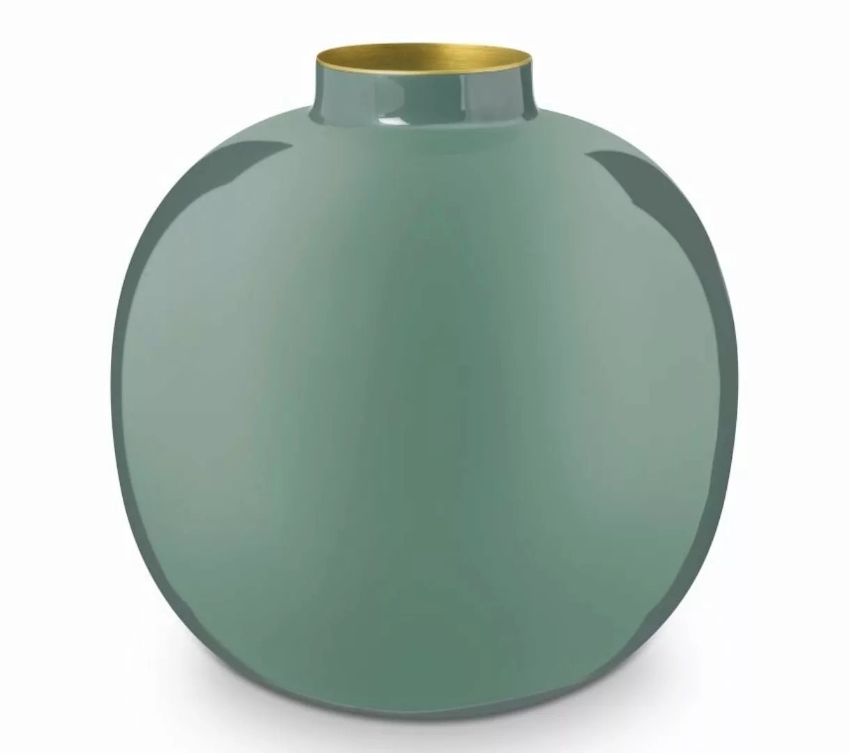 PIP STUDIO Vasen Vase Metal Green 32 cm (grün) günstig online kaufen