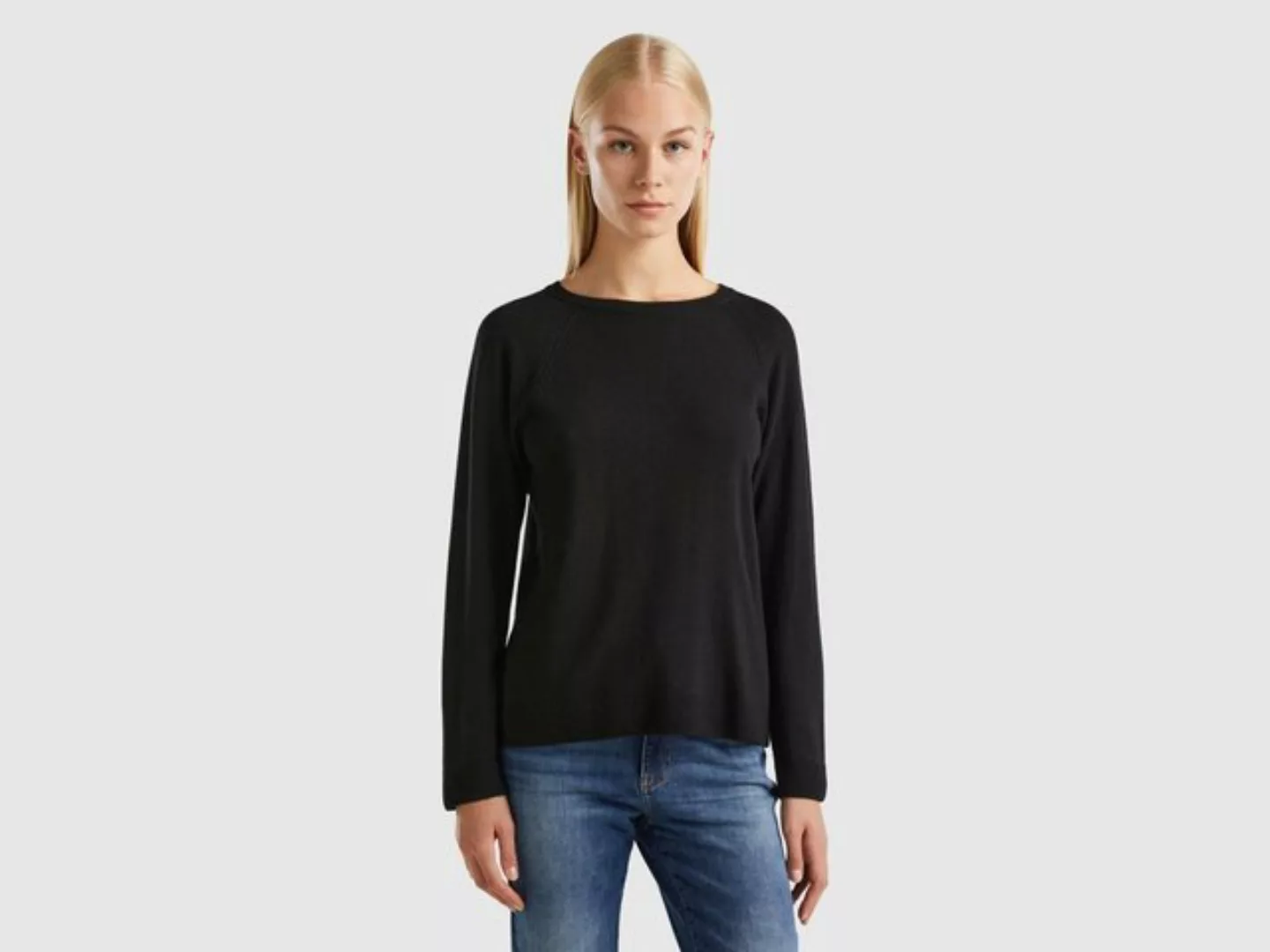 United Colors of Benetton Strickpullover mit Raglanärmeln günstig online kaufen