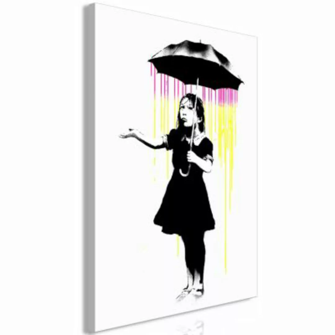 artgeist Wandbild Girl with Umbrella (1 Part) Vertical mehrfarbig Gr. 40 x günstig online kaufen