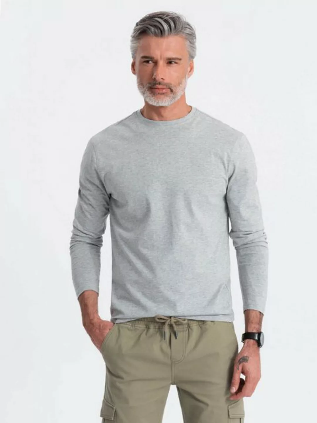 OMBRE Longsleeve Herren- Longsleeve Basic günstig online kaufen