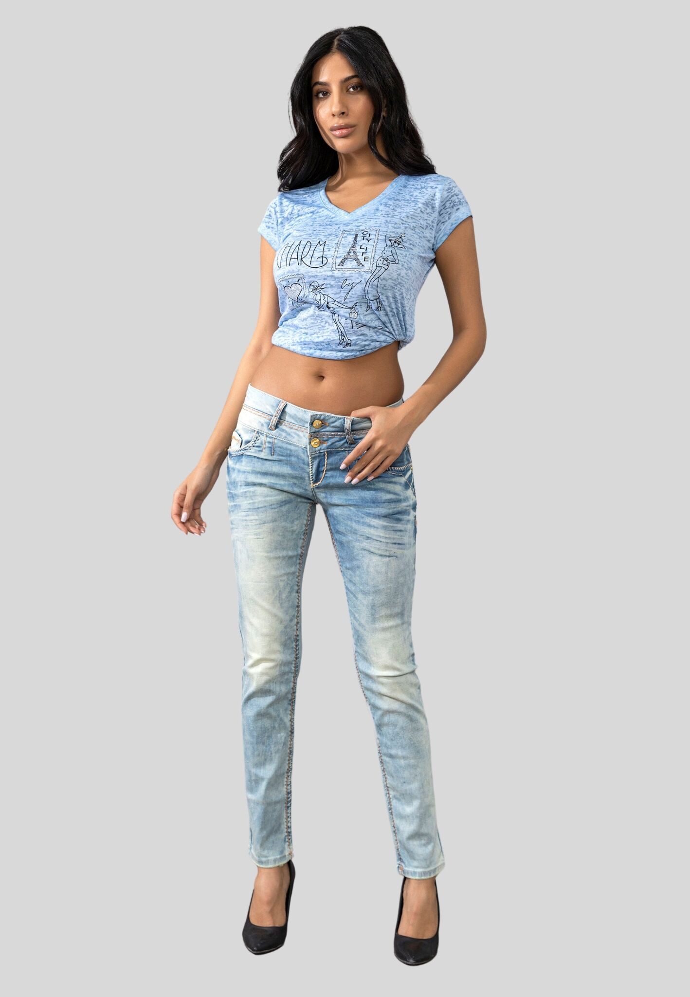 Cipo & Baxx Skinny-fit-Jeans "Jeans", im washed Look günstig online kaufen