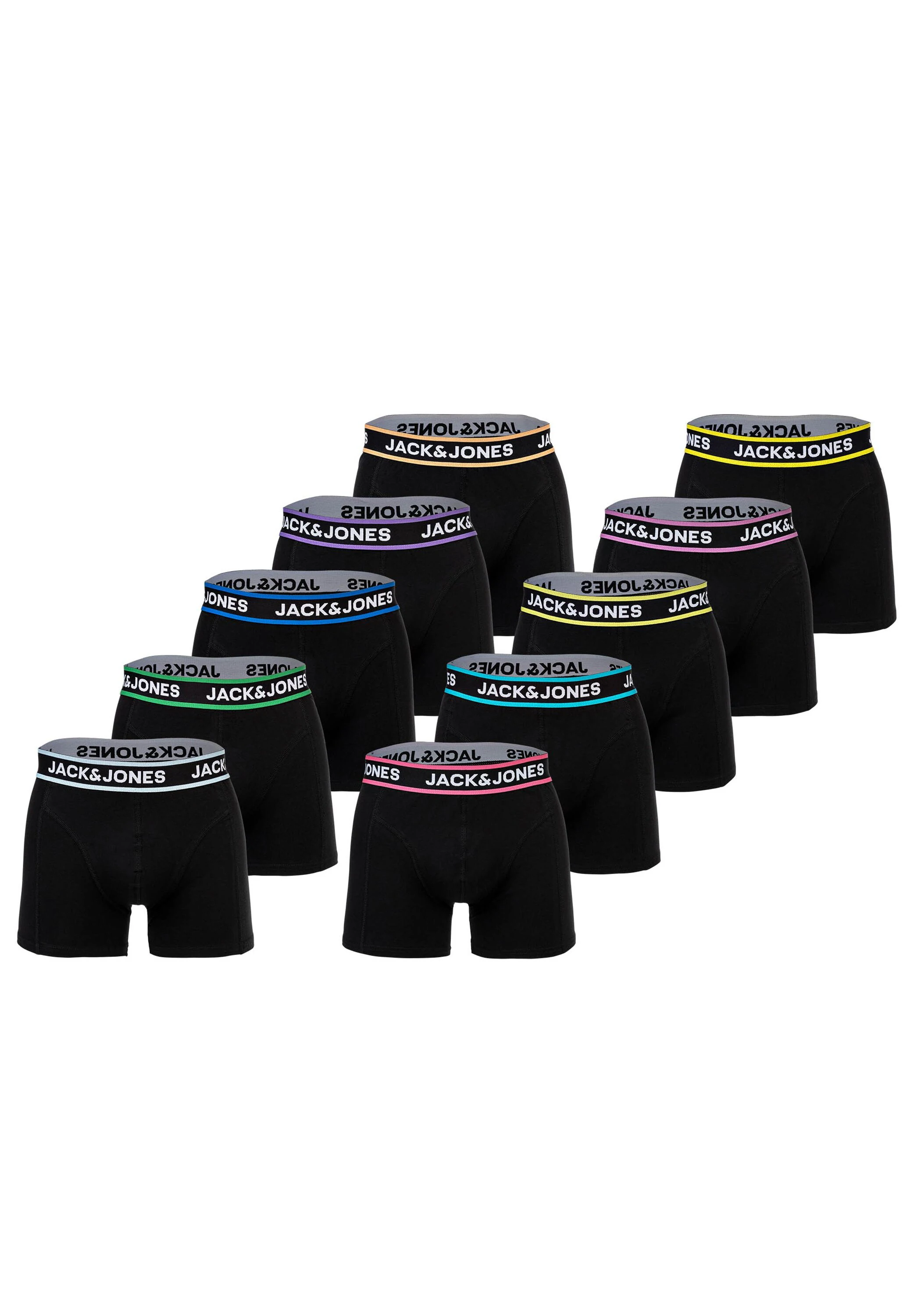 Jack & Jones Boxershorts "Boxershort JACLIMES SOLID TRUNKS 10 PACK 10er Pac günstig online kaufen