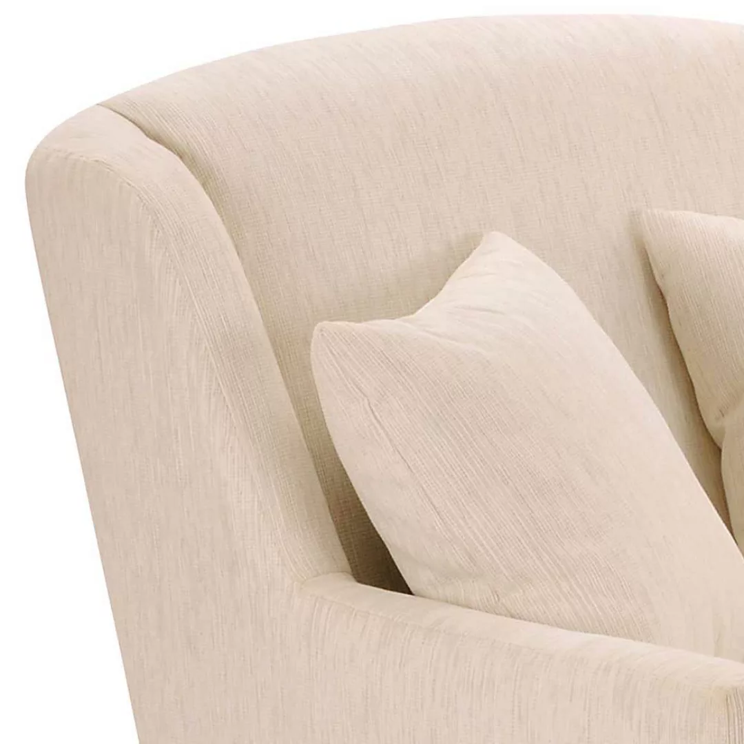 Big Sessel Cremefarben im Landhausstil Flachgewebe günstig online kaufen