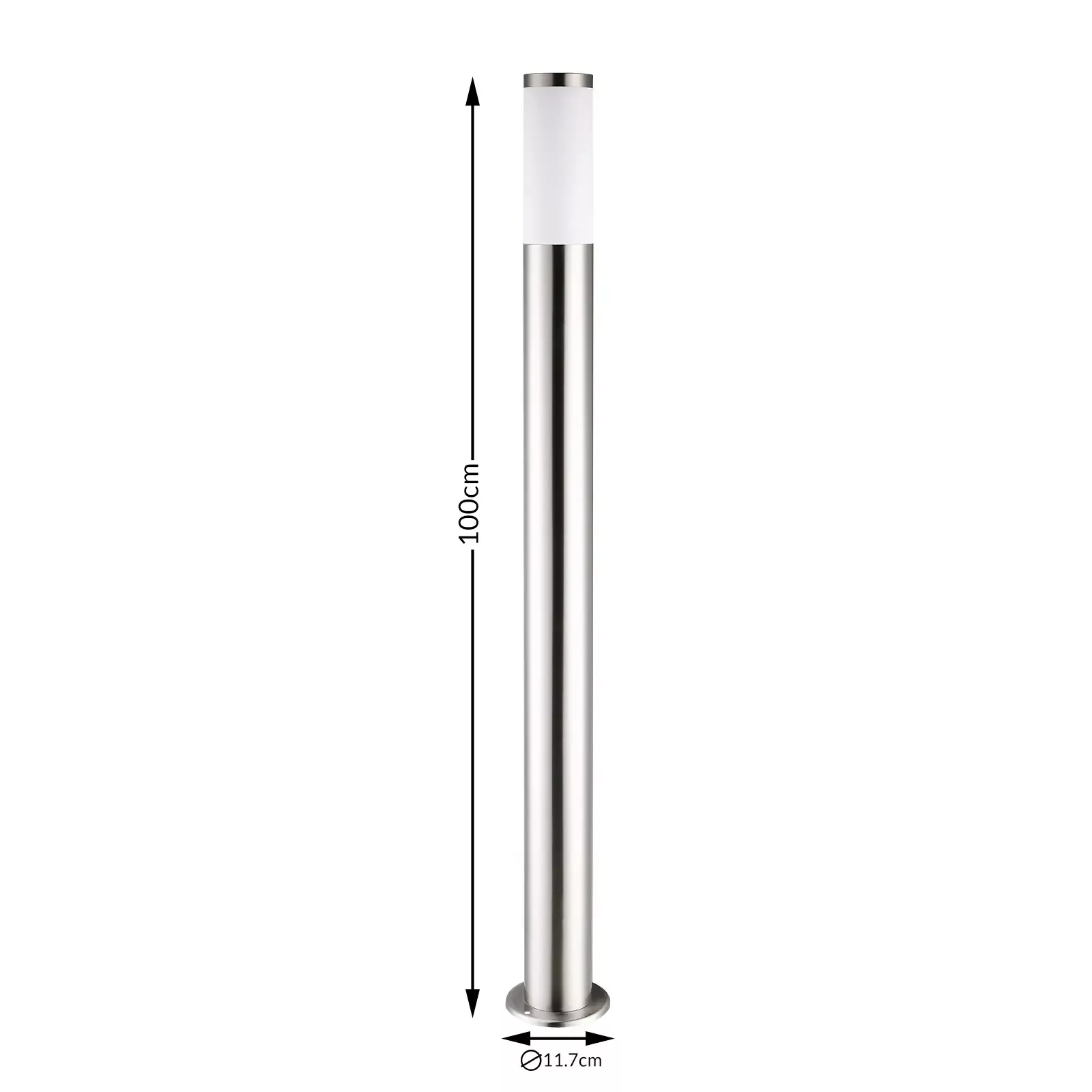 monzana Gartenleuchte, Wegeleuchte, Edelstahl 100cm Strom günstig online kaufen