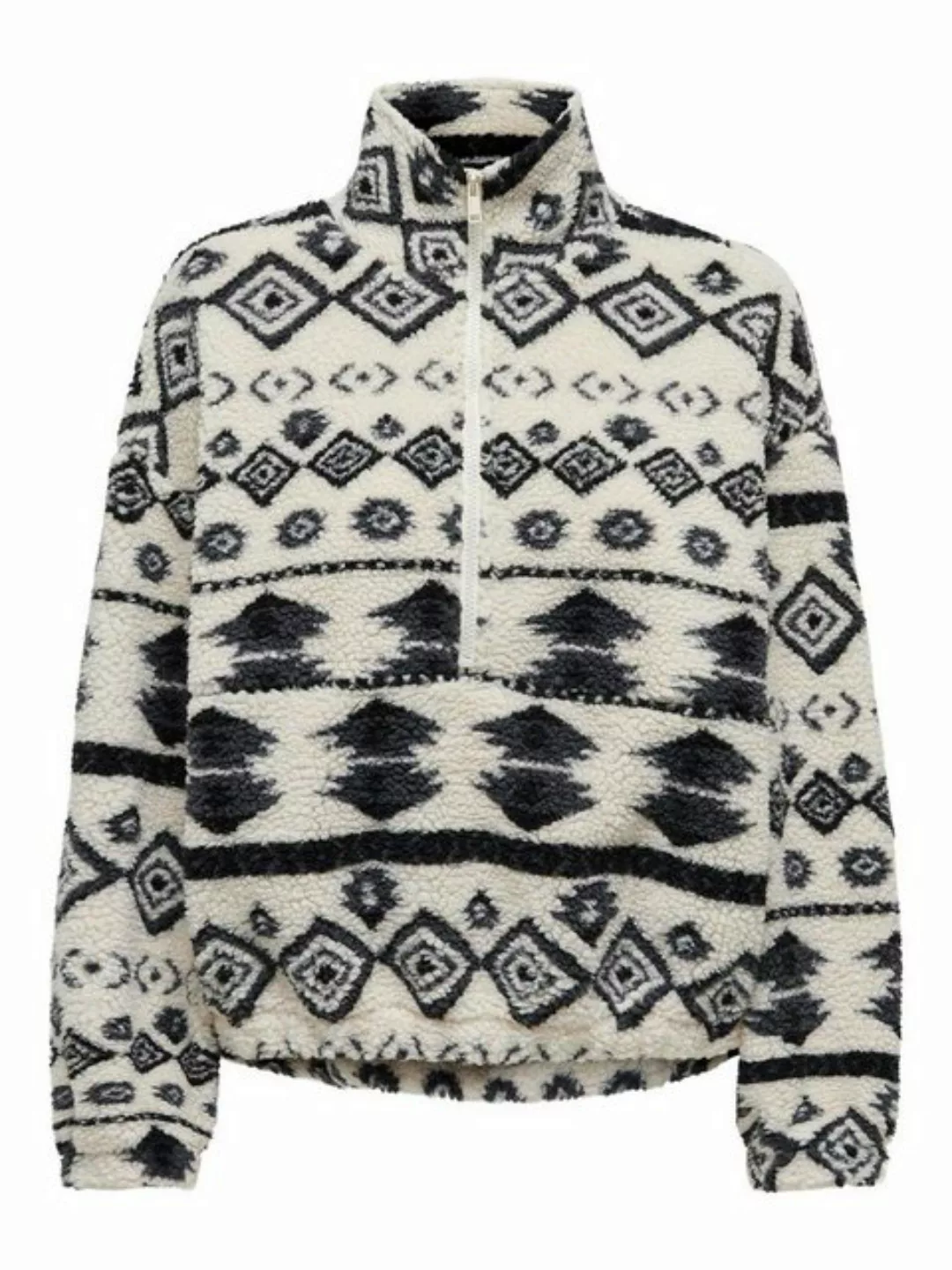 ONLY Sweatshirt ONLJANNE AZTEC TEDDY L/S HALFZIP CC günstig online kaufen