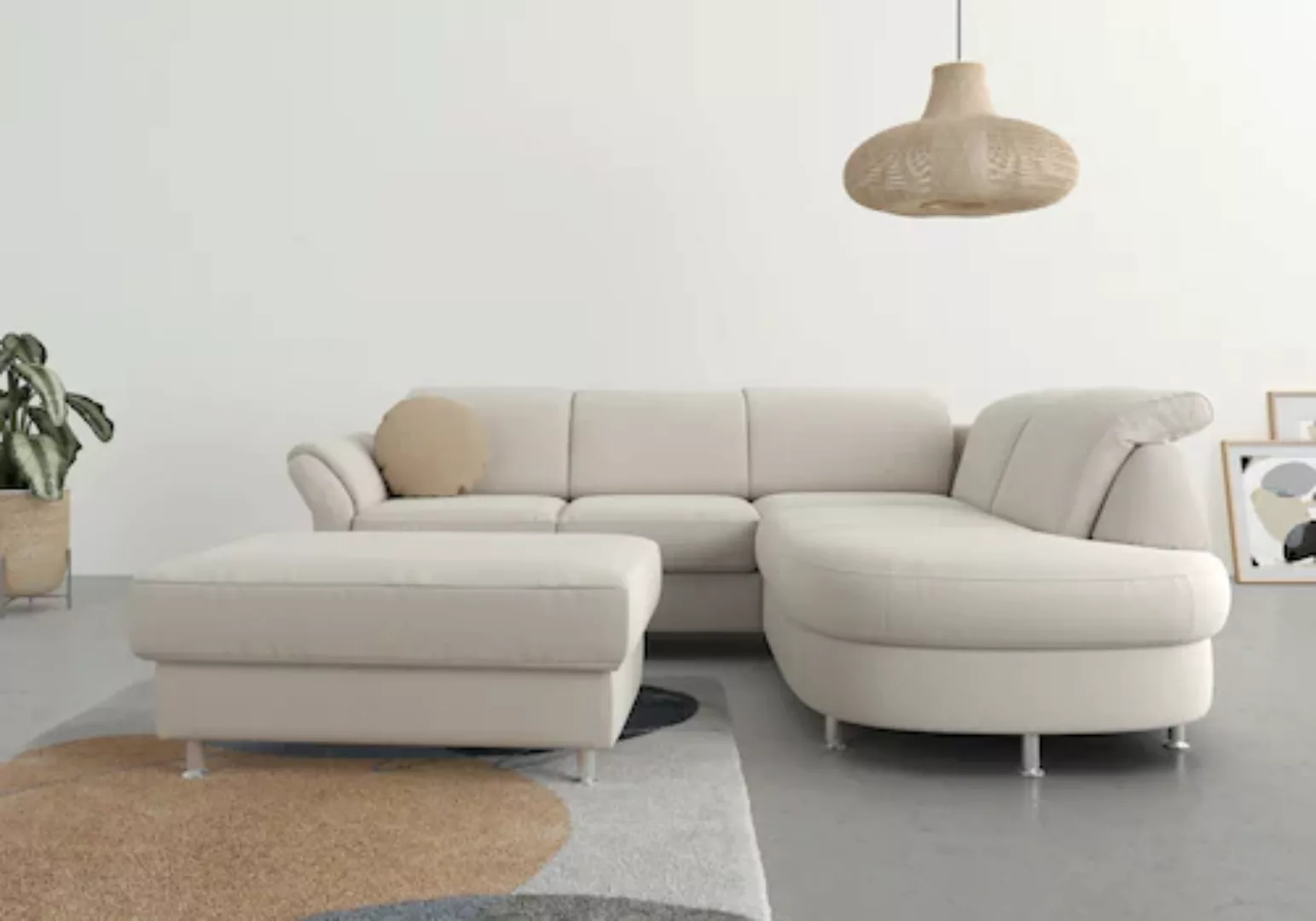 sit&more Ecksofa »Apulia L-Form«, wahlweise Bettfunktion, Bettkasten und Ko günstig online kaufen