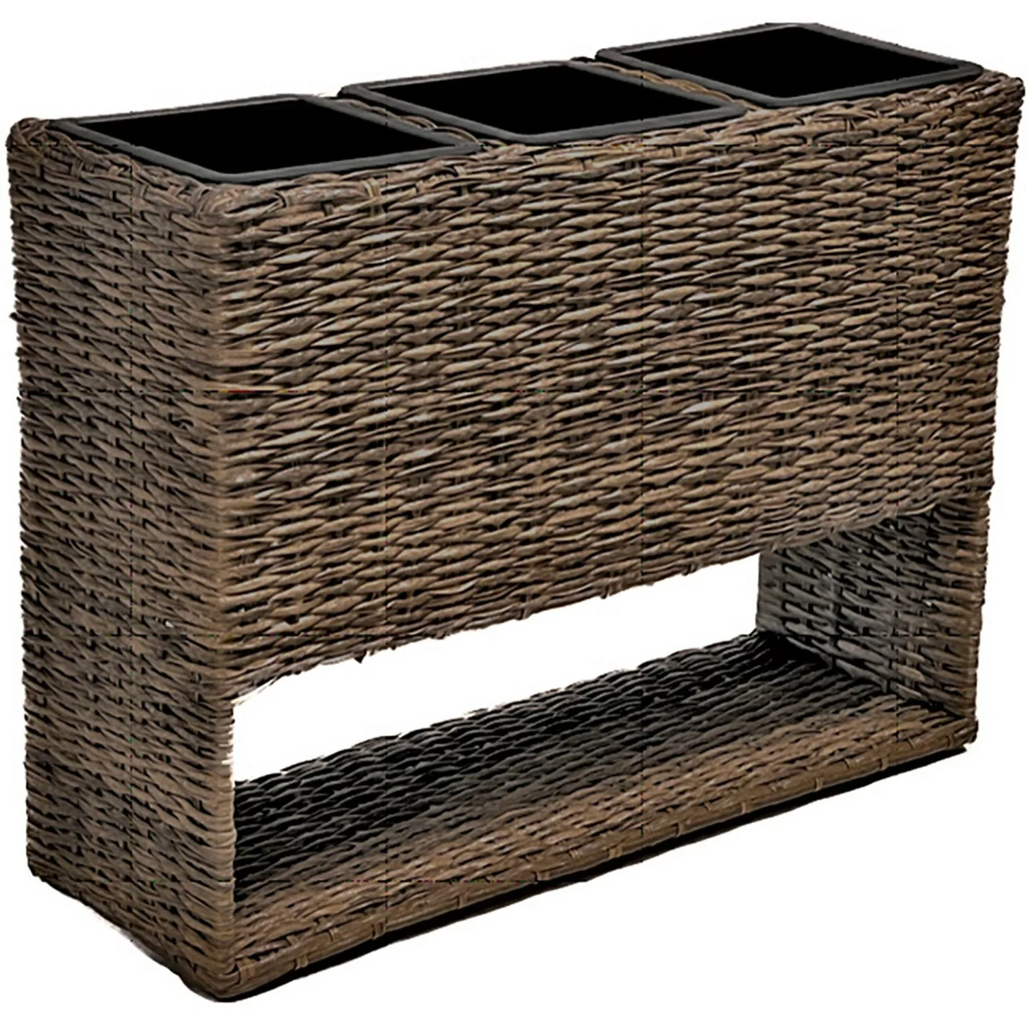 Garden Pleasure Blumenkasten Melissa 60 cm x 82 cm x 28 cm Pfefferbraun günstig online kaufen