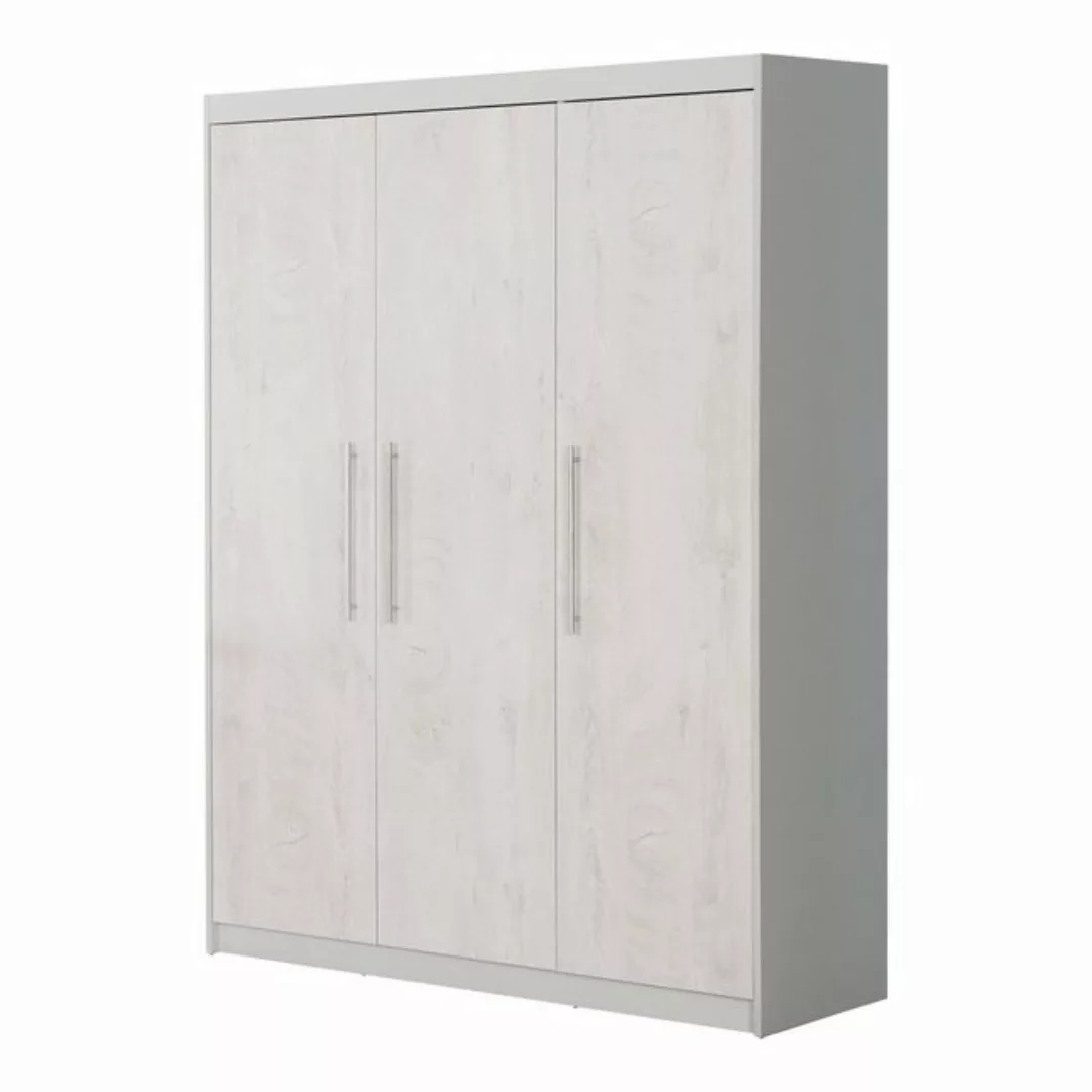 roba® Kleiderschrank Maren 2 - Schrank 3-türig für Kinderzimmer - Metallgri günstig online kaufen