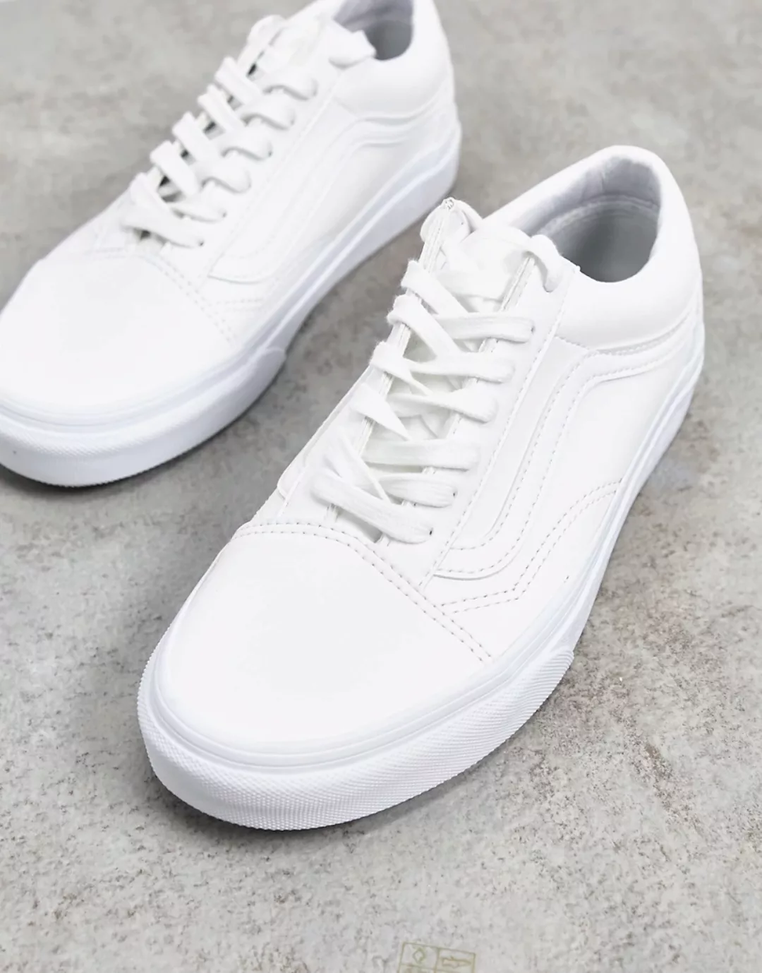 Vans – Old Skool – Weiße Sneaker günstig online kaufen