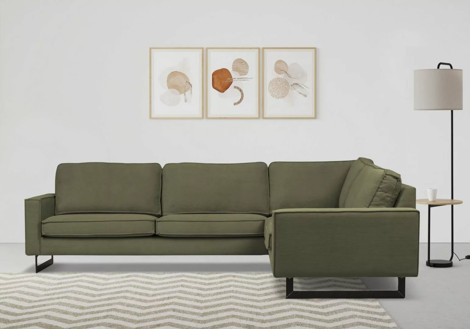 Places of Style Ecksofa Pinto, 250/290 cm, langer Schenkel, XXL, Ottomane, günstig online kaufen