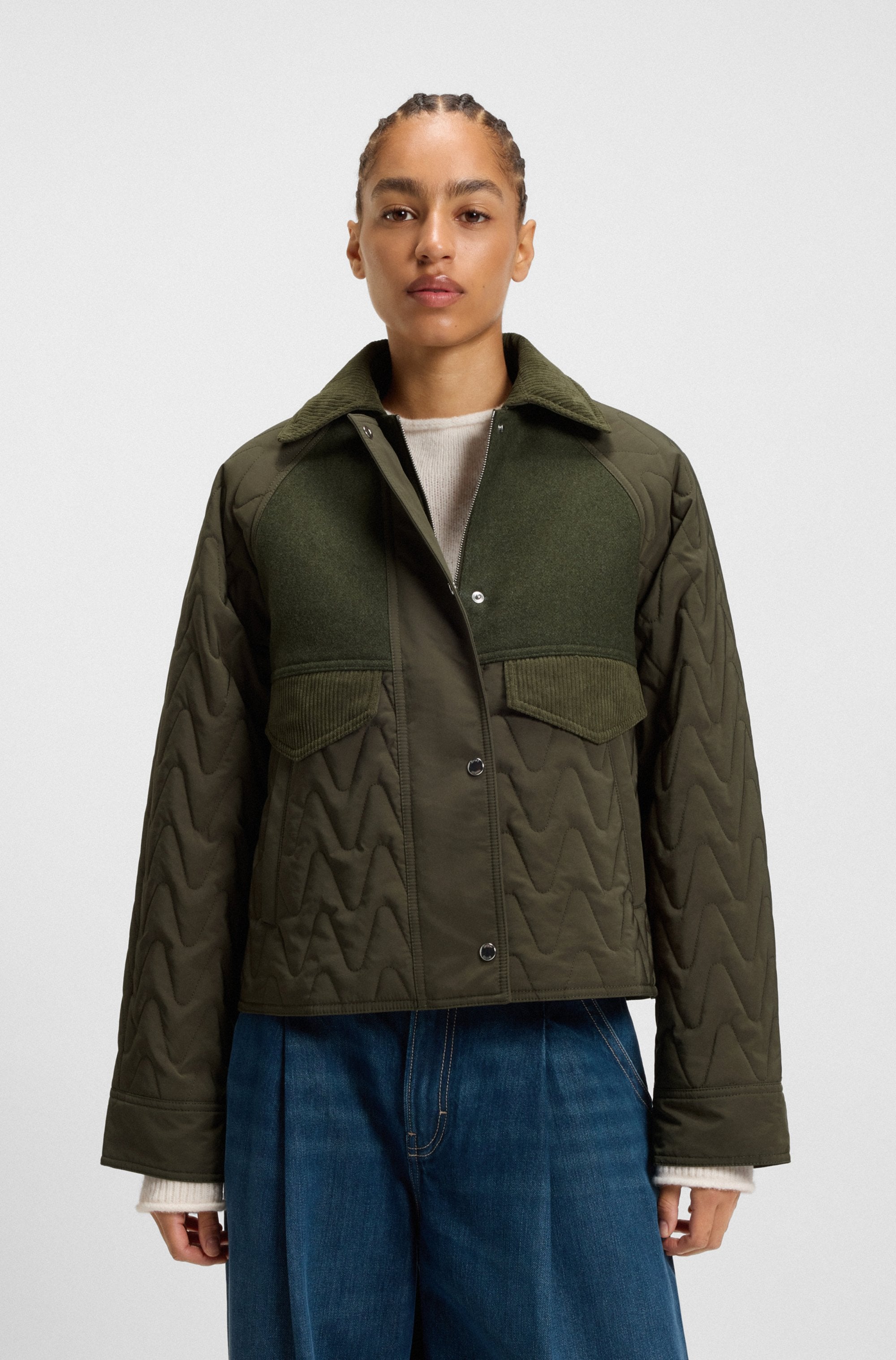 BOSS ORANGE Steppjacke "Pabori Premium Damenmode", wasserabweisend, Regular günstig online kaufen