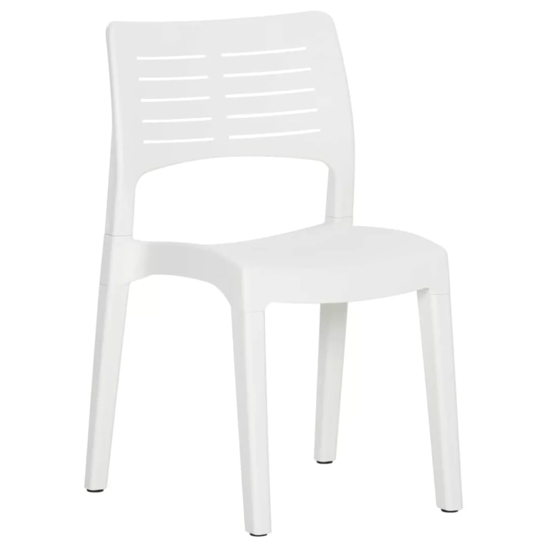 Vidaxl Gartenstühle 2 Stk. Weiß Polypropylen günstig online kaufen
