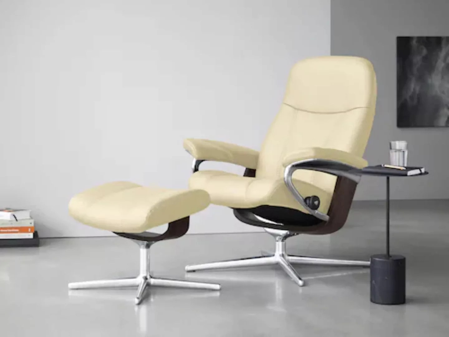 Stressless Relaxsessel "Consul", mit Cross Base, Größe S, M & L, Holzakzent günstig online kaufen