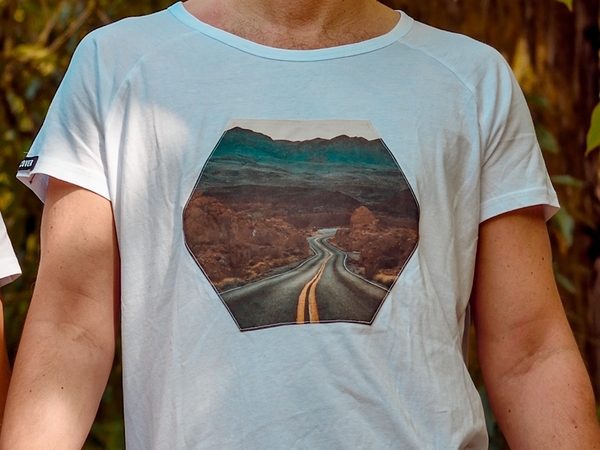 Unisex Shirt Soulcover Hit The Road T-shirt Unisex Handvernäht günstig online kaufen