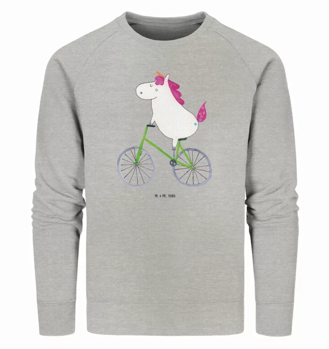 Mr. & Mrs. Panda Longpullover Einhorn Radfahrer Größe XS - Heather Grey - G günstig online kaufen