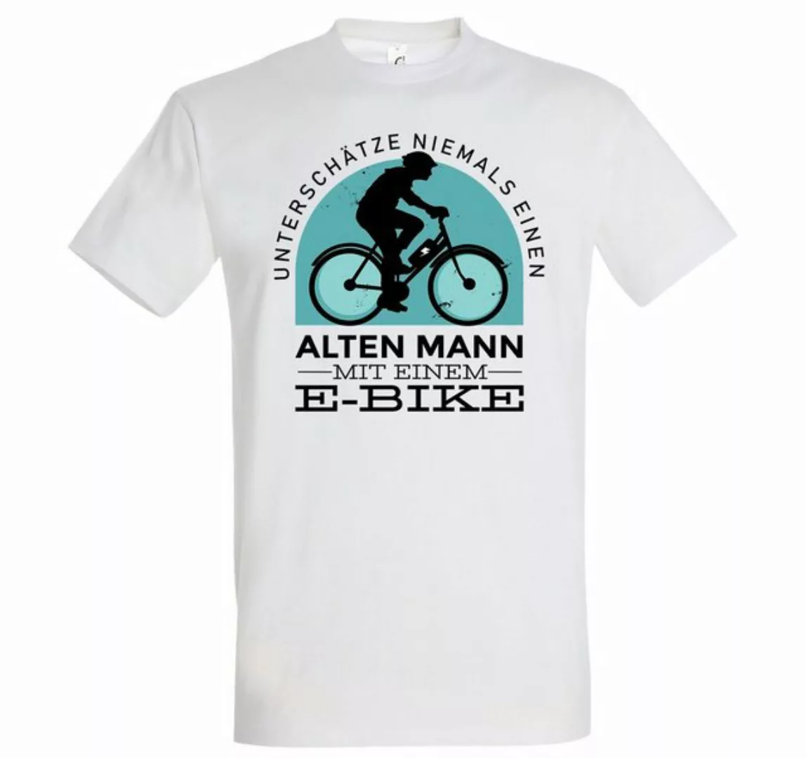 Youth Designz T-Shirt Alter Mann mit E-Bike Herren Shirt mit lustigem Fahrr günstig online kaufen