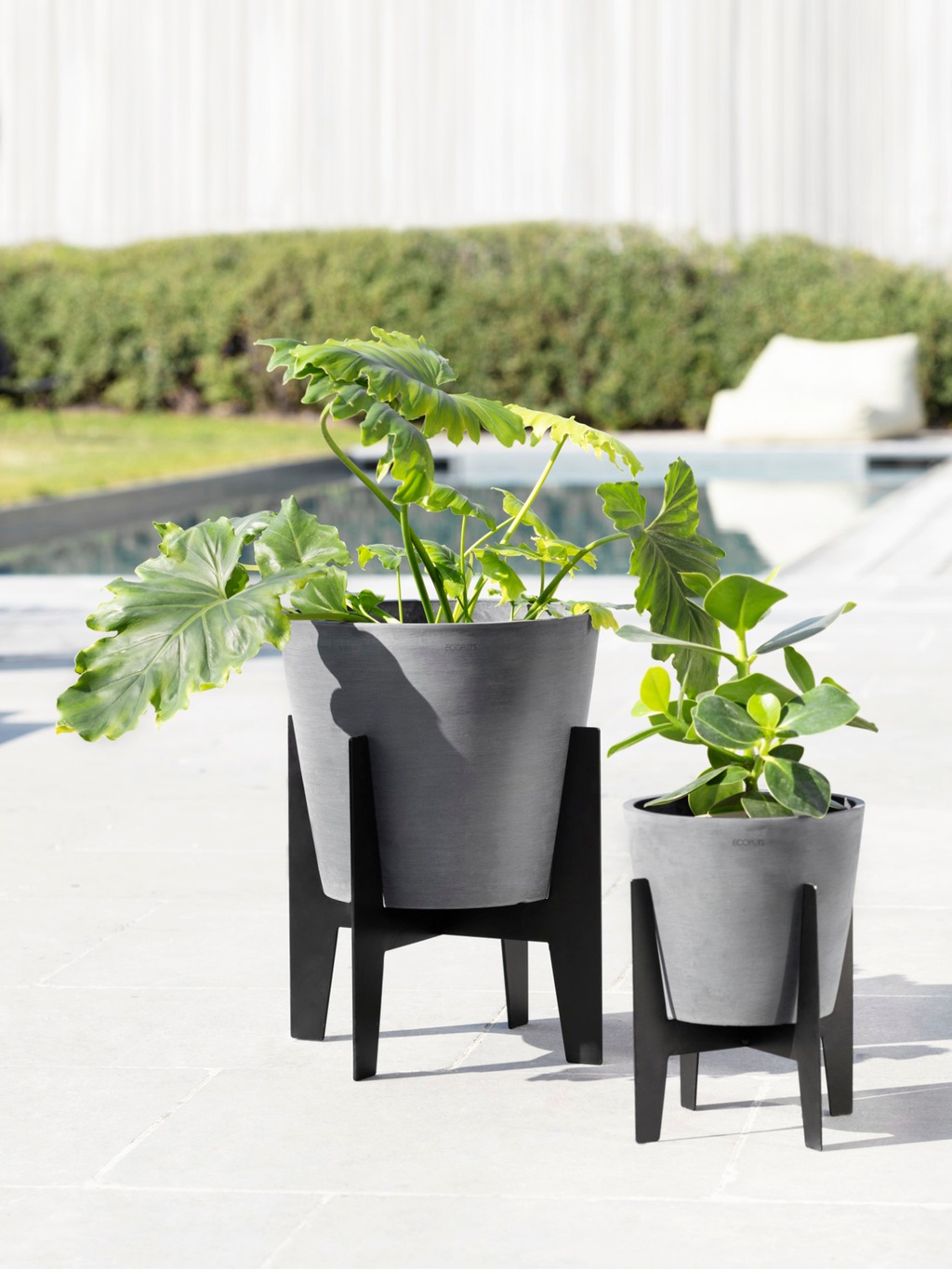 Ecopots Standfuß Stilts Schwarz 30 cm x 31 cm günstig online kaufen