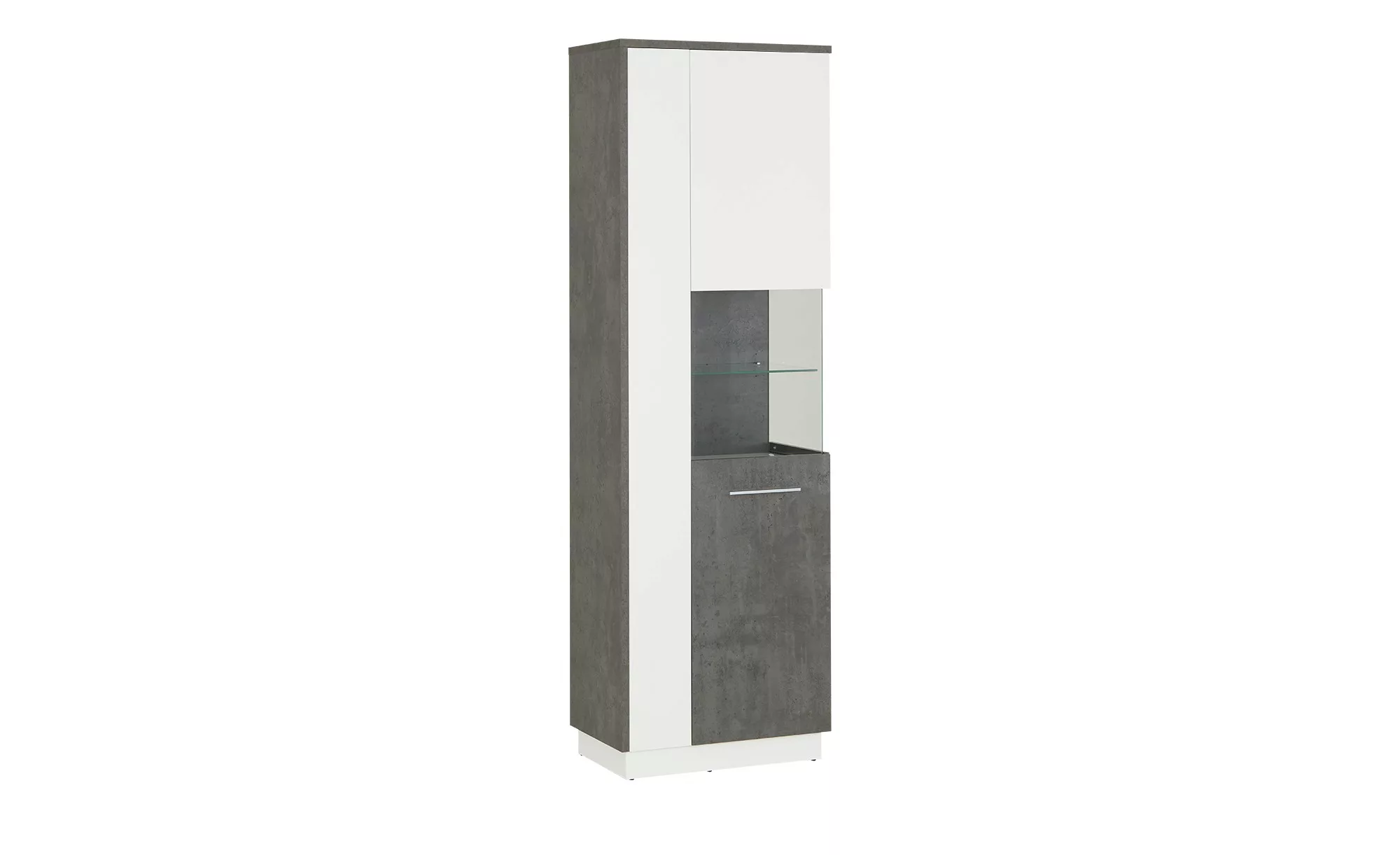 Vitrine  Zenga ¦ grau ¦ Maße (cm): B: 63 H: 198 T: 38 Kommoden & Sideboards günstig online kaufen