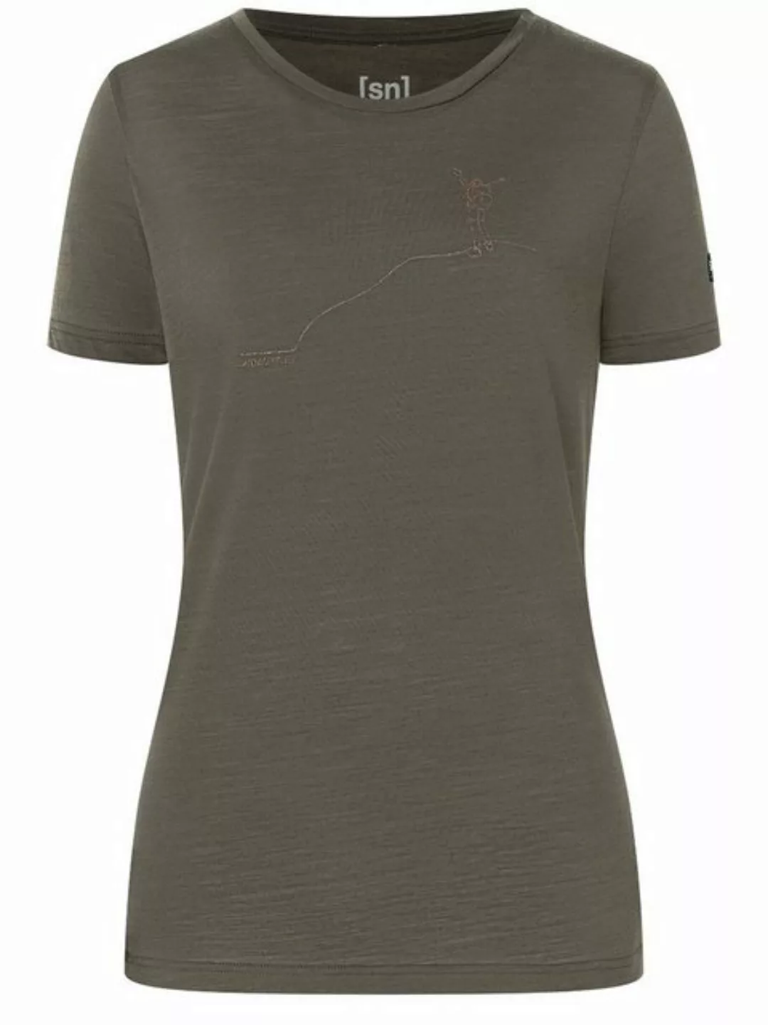 SUPER.NATURAL Print-Shirt Merino T-Shirt W GIPFELGLÜCK TEE wärmender Merino günstig online kaufen