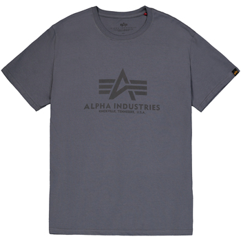 Alpha Industries  T-Shirts & Poloshirts Basic T-Shirt BL - greyblack/black günstig online kaufen