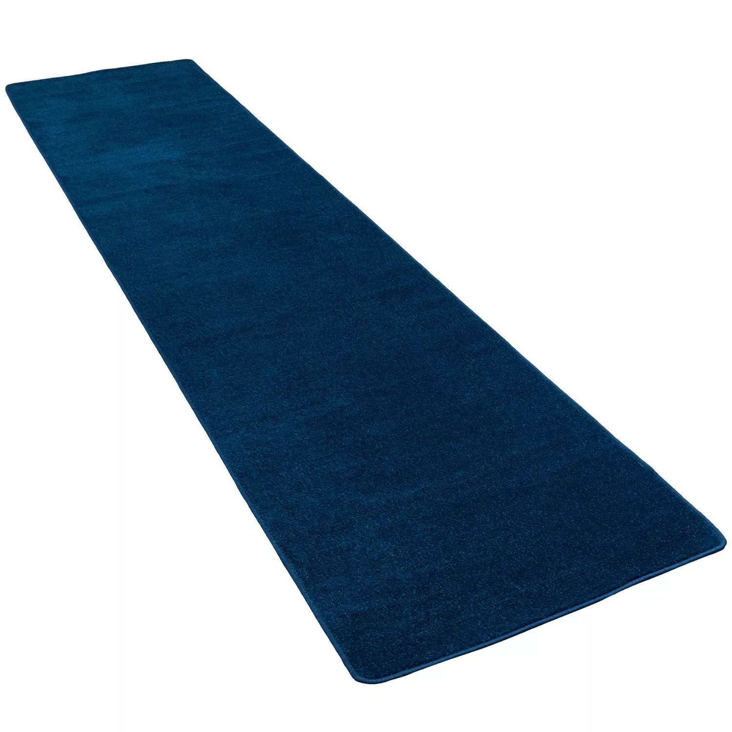 Snapstyle Trend Velours Läufer Teppich Joy Dunkelblau 100x400cm günstig online kaufen