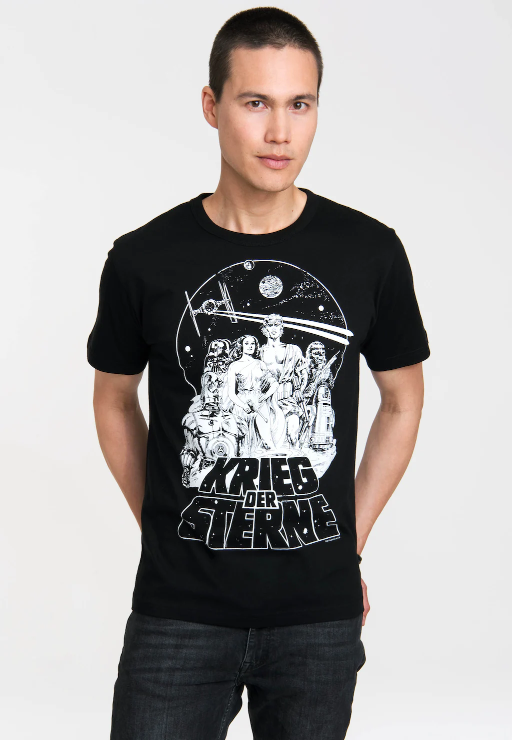 LOGOSHIRT T-Shirt "Krieg der Sterne - Emblem", mit coolem Frontprint günstig online kaufen