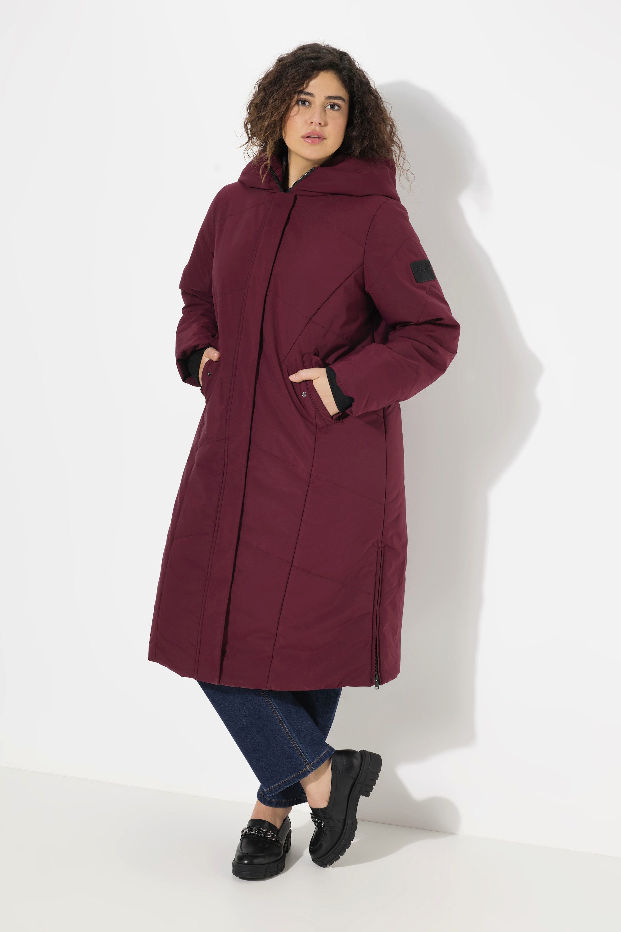 Ulla Popken Wintermantel HYPRAR Puffer-Mantel 2-Wege-Zipper günstig online kaufen