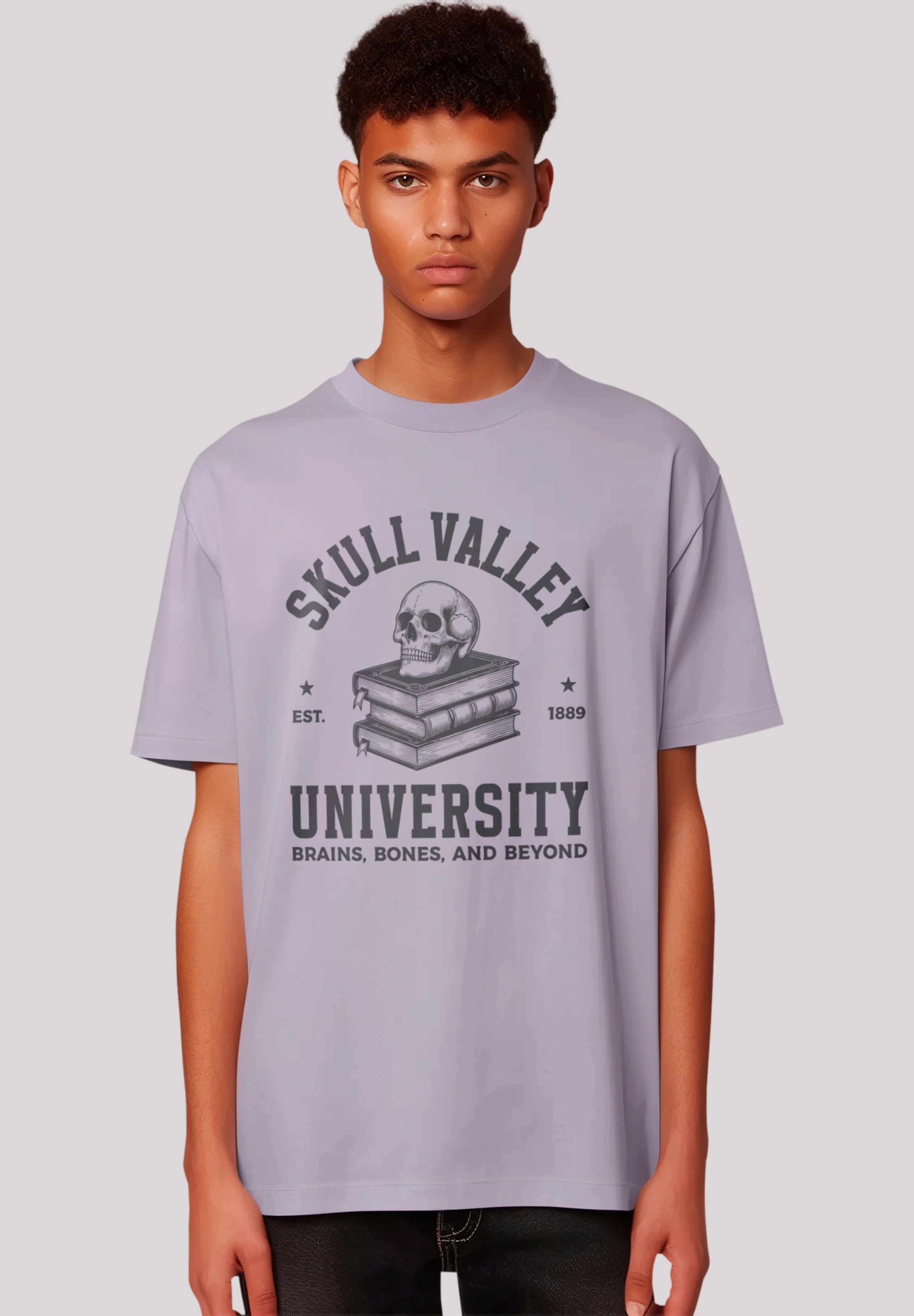 F4NT4STIC T-Shirt "Halloween University skull valley", Premium Qualität, Un günstig online kaufen