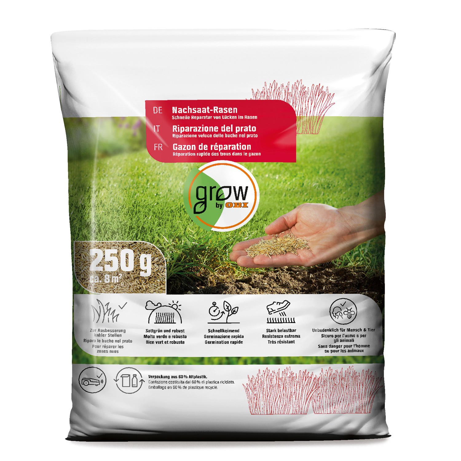 OBI Nachsaat-Rasen 250 g günstig online kaufen