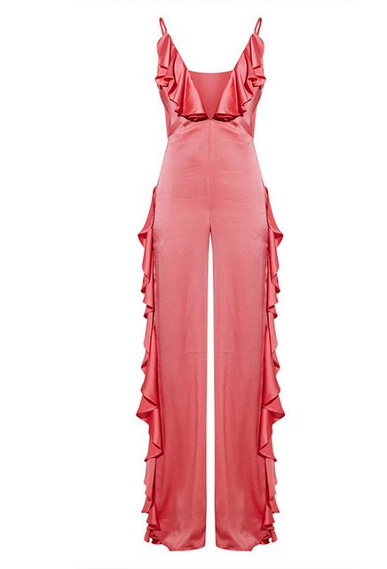 CHENIN 7/8-Overall Einfarbig Satin Jumpsuit Hose Sommer Frauen Jumpsuit mit günstig online kaufen