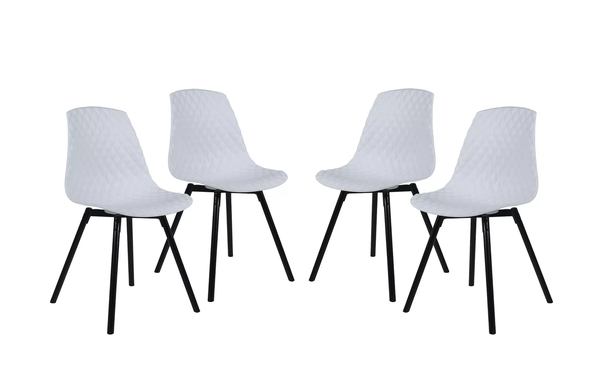Stühle 4er-Set  Beauly - weiß - 48 cm - 83 cm - 50 cm - Sconto günstig online kaufen