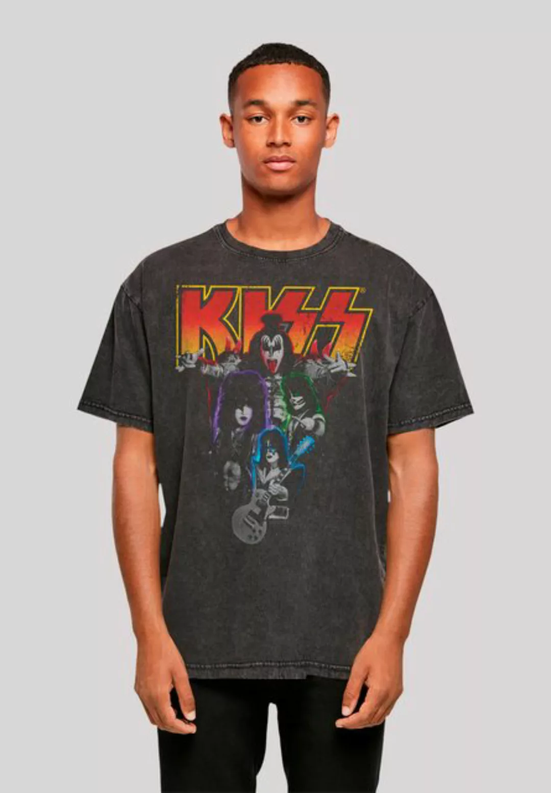 F4NT4STIC T-Shirt Kiss Neon Band Premium Qualität günstig online kaufen