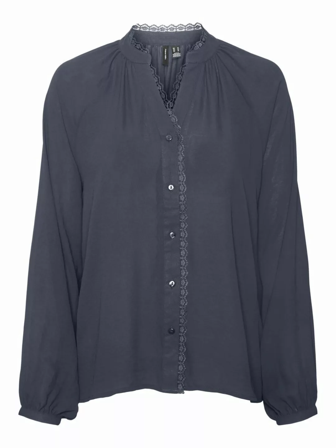 VERO MODA V-ausschnitt Bluse Damen Blau günstig online kaufen