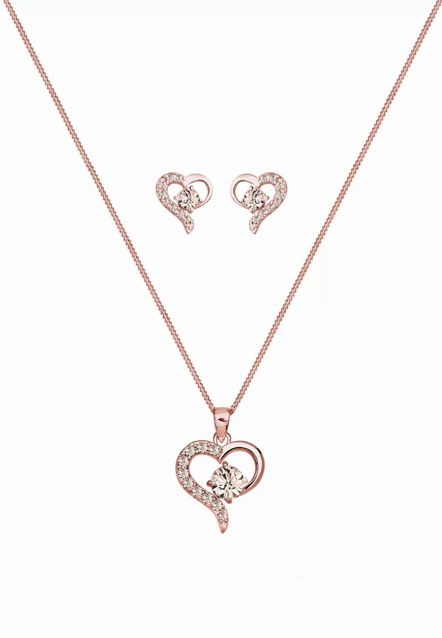 Elli Schmuckset Set mit Herz Glas günstig online kaufen